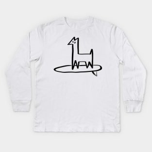 surf dog Kids Long Sleeve T-Shirt